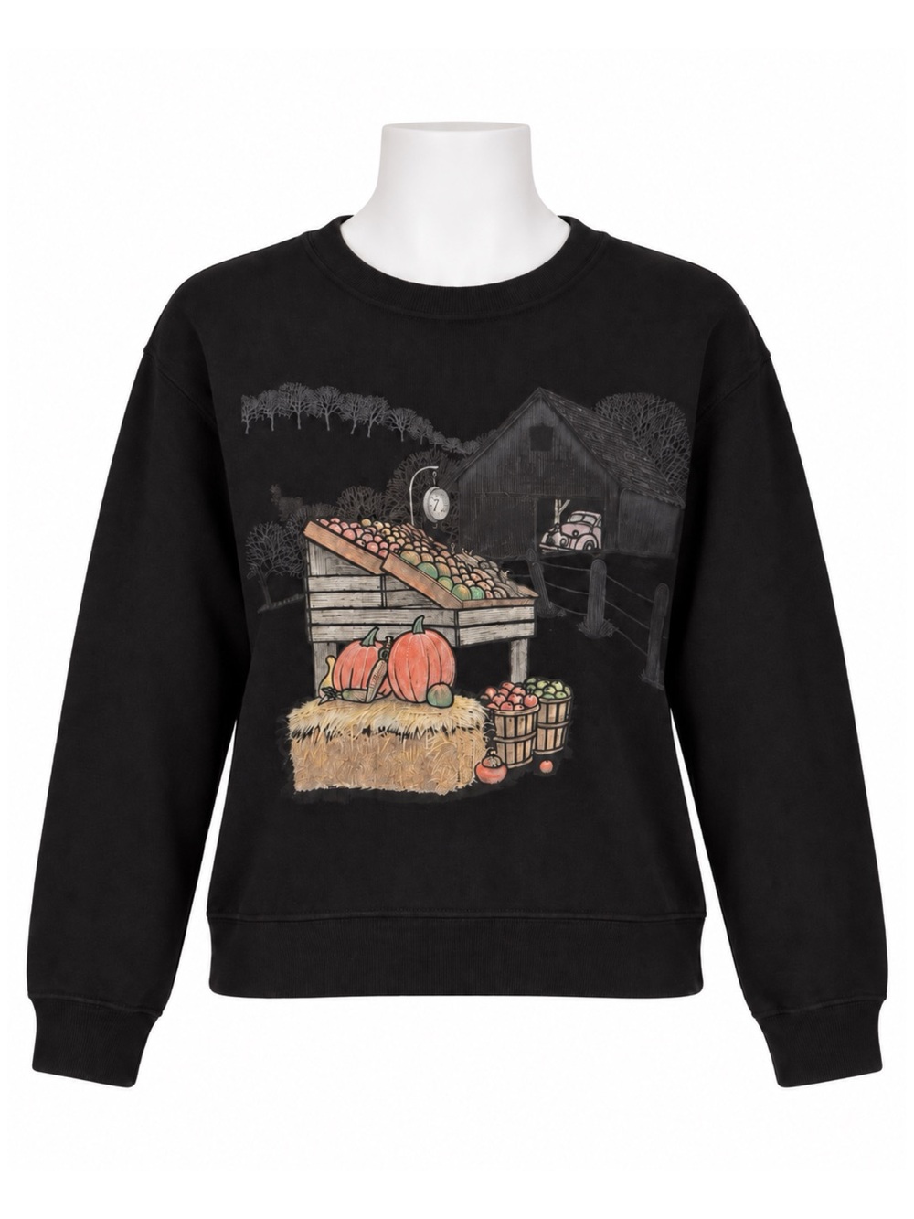 Size M Non-Fiction Collection Women’s Vintage Pumpkin Fall Graphic Sweatshirt